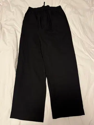 UNIQLO : C 이지 와이드 테이퍼드 팬츠 블랙 M