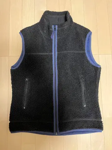 플리스 자켓 블랙 베스트