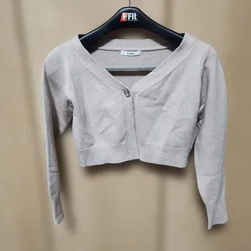 SNIDEL 베이지 크롭 가디건