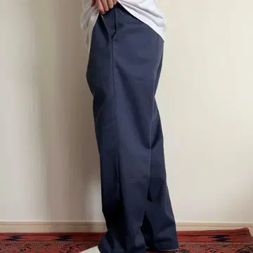 USA 기획 Dickies 874 워크 팬츠 네이비 센터 프레스