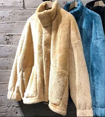 HARE 플리스 자켓 M 베이지