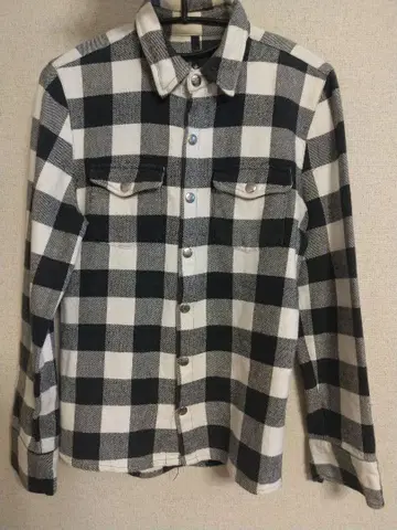 Battalion 바탈리온 블록 체크 긴팔 셔츠