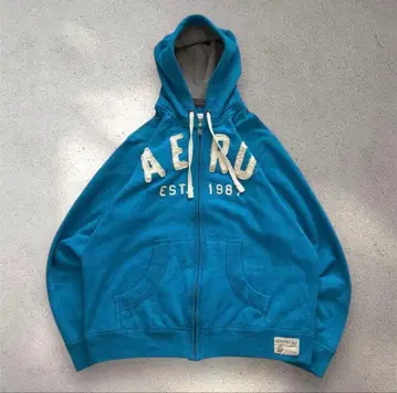 00s abercrombie&Fitch 아바클로 지퍼 후드티 써멀