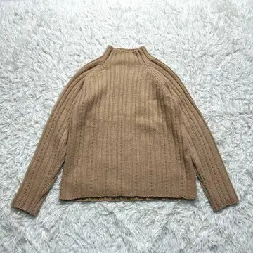 TEN x RON HERMAN 캐시미어 하이넥 니트 베이지 S