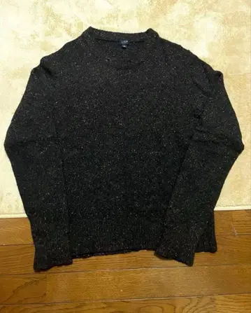 J.CREW 00s 울 니트 스웨터 M 다크 브라운