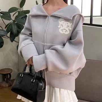 SNIDEL 볼륨 후드티 이번 시즌 신상 그레이 라메