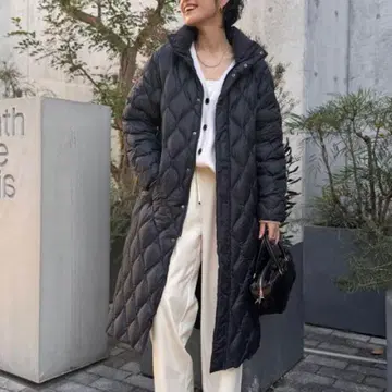 노리즈 타이온 헤치마 퀼트 롱 다운 블랙