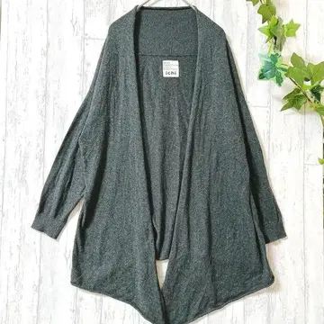 ichi 이치 내추럴 겉옷 가디건 그레이 7부 소매 체형 커버