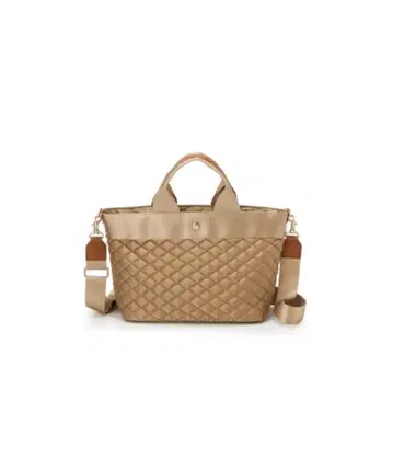 블레스 탑카피 리플 퀼팅 숄더 B5 베이지