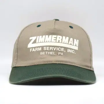 빈티지 팜 서비스 기업 자수 캡 2톤 그린 구제 의류