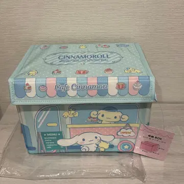 산리오 시나몬 접이식 수납 박스 뚜껑 포함 시나모롤 완판