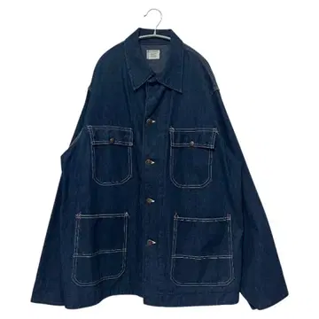 70s BIG MAC 데님 커버올 다크 네이비 데드스탁 빈티지
