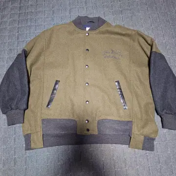 ANTGAUGE 바시티 자켓 올리브/그레이