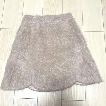 울 미니 스커트