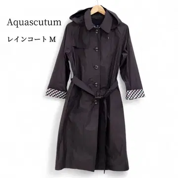 아쿠아 스큐텀 트렌치코트 레인코트 패커블 M 브라운