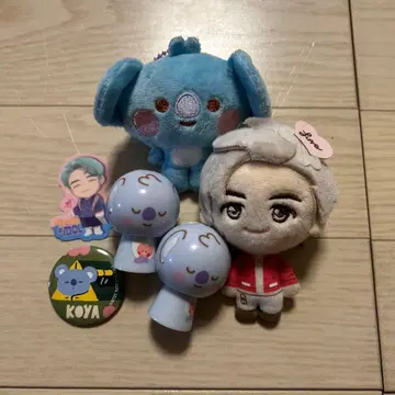 koya 남 캐릭터 봉제 인형 세트