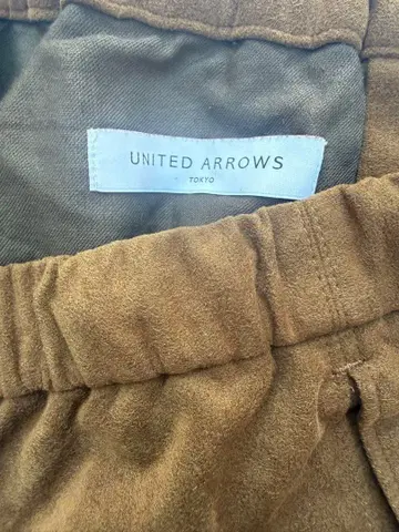 UNITED ARROWS 브라운 스웨이드 팬츠
