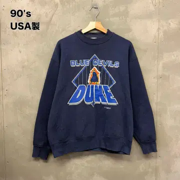 90s USA Duke Blue Devils 칼리지 맨투맨