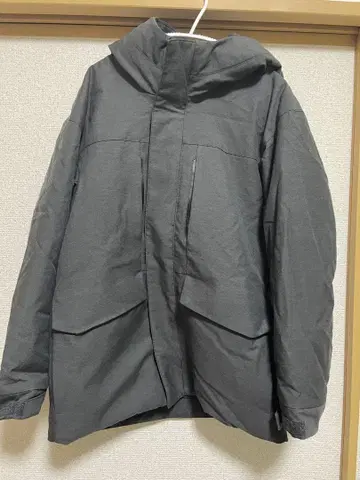 UNIQLO 하이브리드 다운 후드티 ( S ) 짙은 그레이