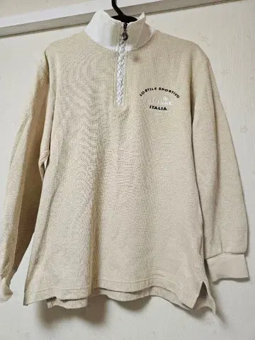 LOSTILE SPORTIVO 하프 지퍼 트레이닝복 베이지