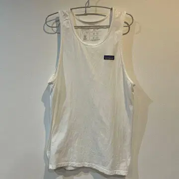 patagonia 슬리브리스 T셔츠 S 화이트