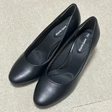 [ marie claire bis ] 플레인 펌프스 블랙 스무스
