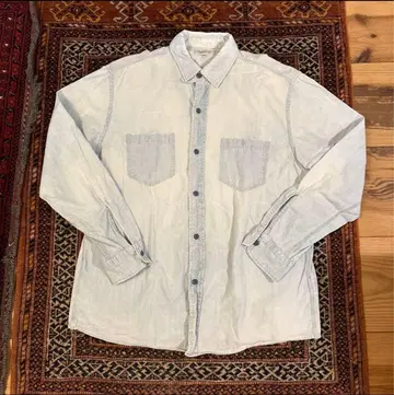 ORDINARY FITS 유즈드 가공 샴브레이 셔츠 페이드