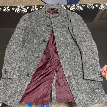 ZARA MAN 그레이 체스터 코트 L