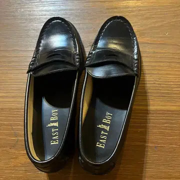 EAST BOY 블랙 로퍼 23.0