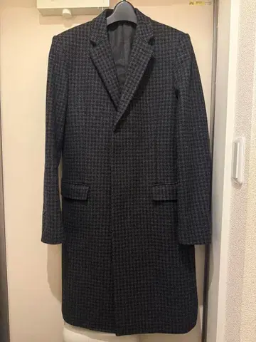 LAD MUSICIAN 하운드투스 패턴 체스터 코트