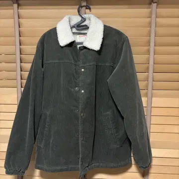 다크 그레이 코듀로이 보아 자켓