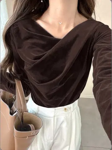 벨로아 드레이프 상의