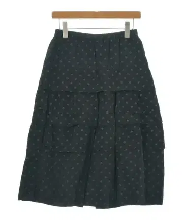 트리코트 꼼데가르송 롱 맥시 길이 스커트 여성용