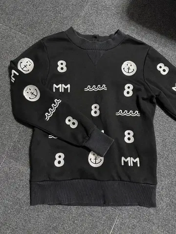 muta marine 블랙 맨투맨 S