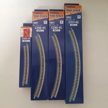 TOMIX 커브 레일 4세트