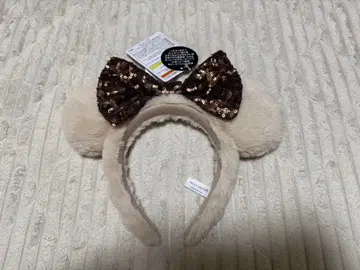 디즈니 머리띠 베이지 리본 포함