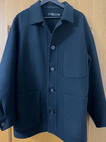 유니클로 +J 울 블렌드 오버사이즈 셔츠 자켓