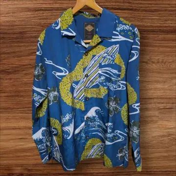 상태 A+ 291295=HOMME 일본풍 패턴 셔츠