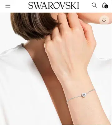 거의 새상품 SWAROVSKI Una Angeric 팔찌 스와로브스키