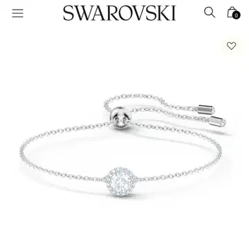 거의 새상품 SWAROVSKI Una Angeric 팔찌 스와로브스키