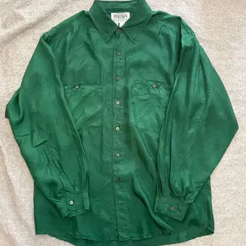 유로 빈티지 실크 셔츠 실크 100%