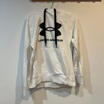 언더아머 화이트 후드티 M