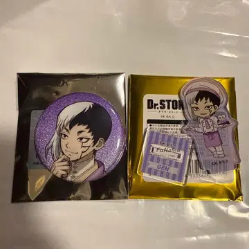 아사기리 겐 Dr.STONE 점페스 캔뱃지 아크릴 스탠드