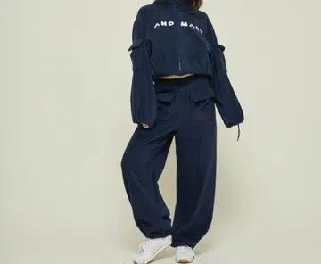 andmary 메리 로고 플리스 셋업