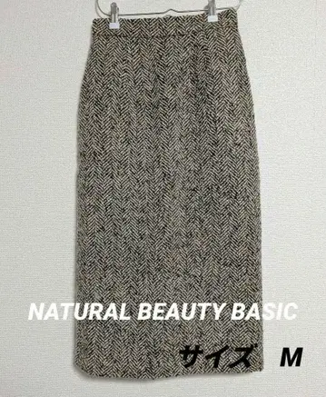 NATURAL BEAUTY BASIC 겨울 트위드 타이트 스커트