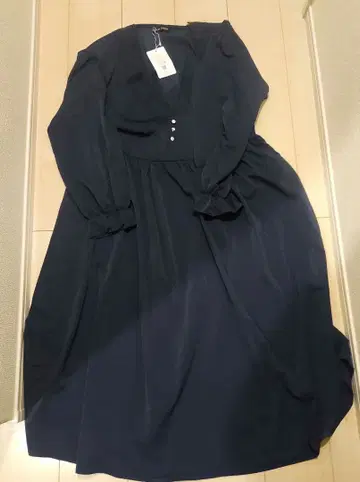 네이비 긴팔 원피스