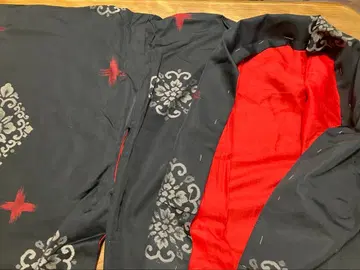 기모노, 흐릿한 느낌, 네이비 컬러, 블랙, 빨간색