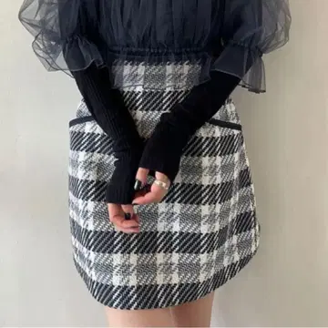 스나이델 로빙 체크 스커트 쇼츠 2 그레이 양산 가을/겨울 걸리시
