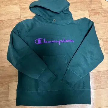 Champion Reverse Weave 후드티 M 사이즈 다크 그린