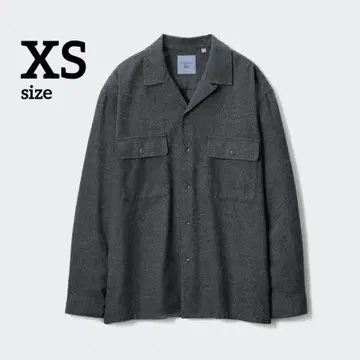 [ UNIQLO ] 유니클로 브러쉬드 코튼 오버사이즈 셔츠 XS